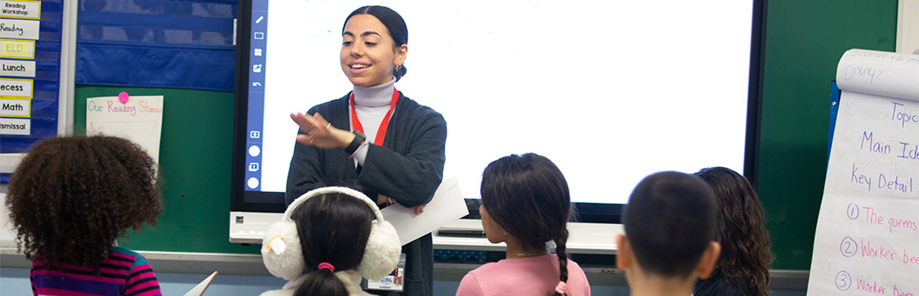 Teacher in classroom